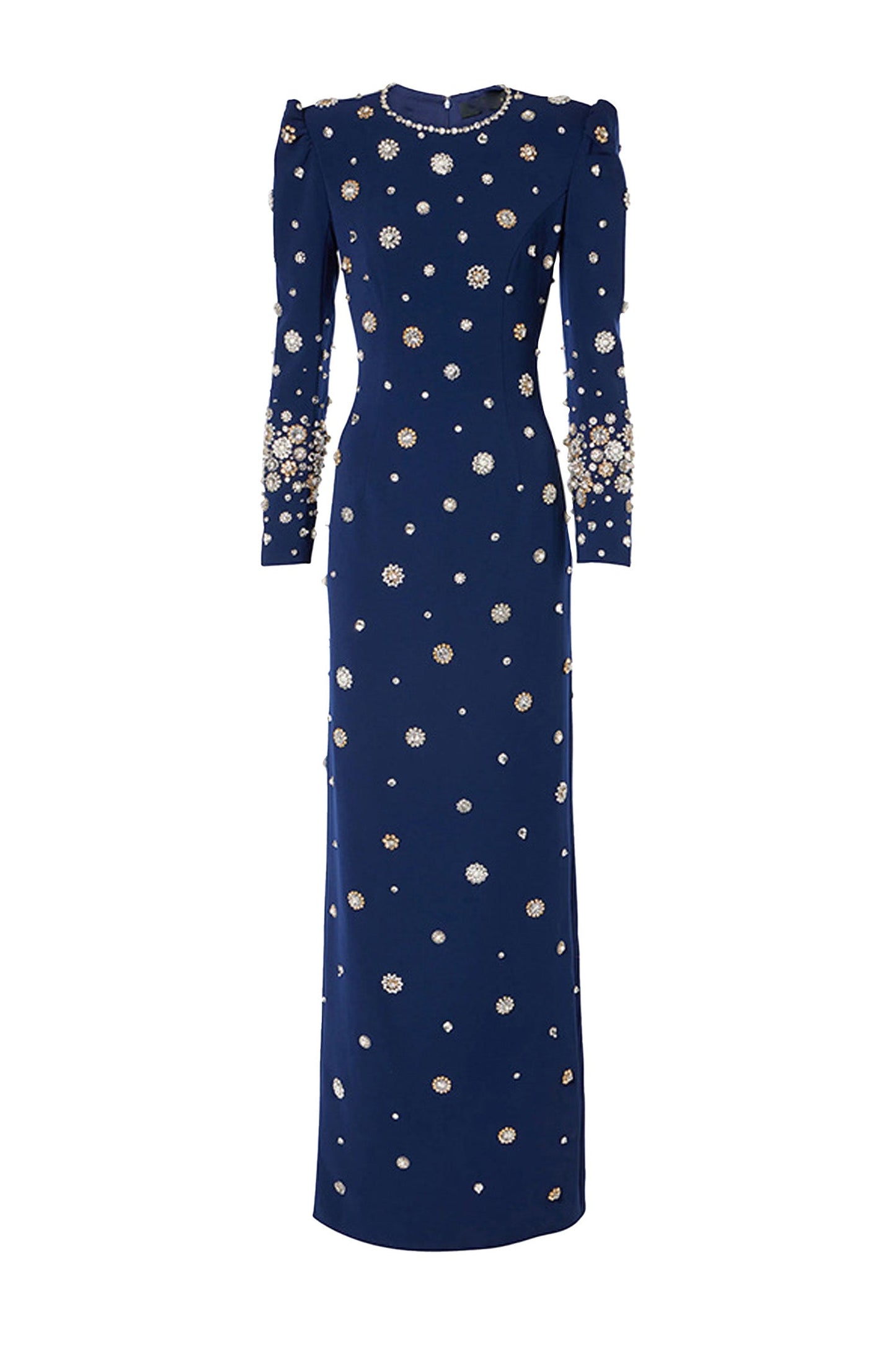Marico Blue Diamond Long Sleeve Dress