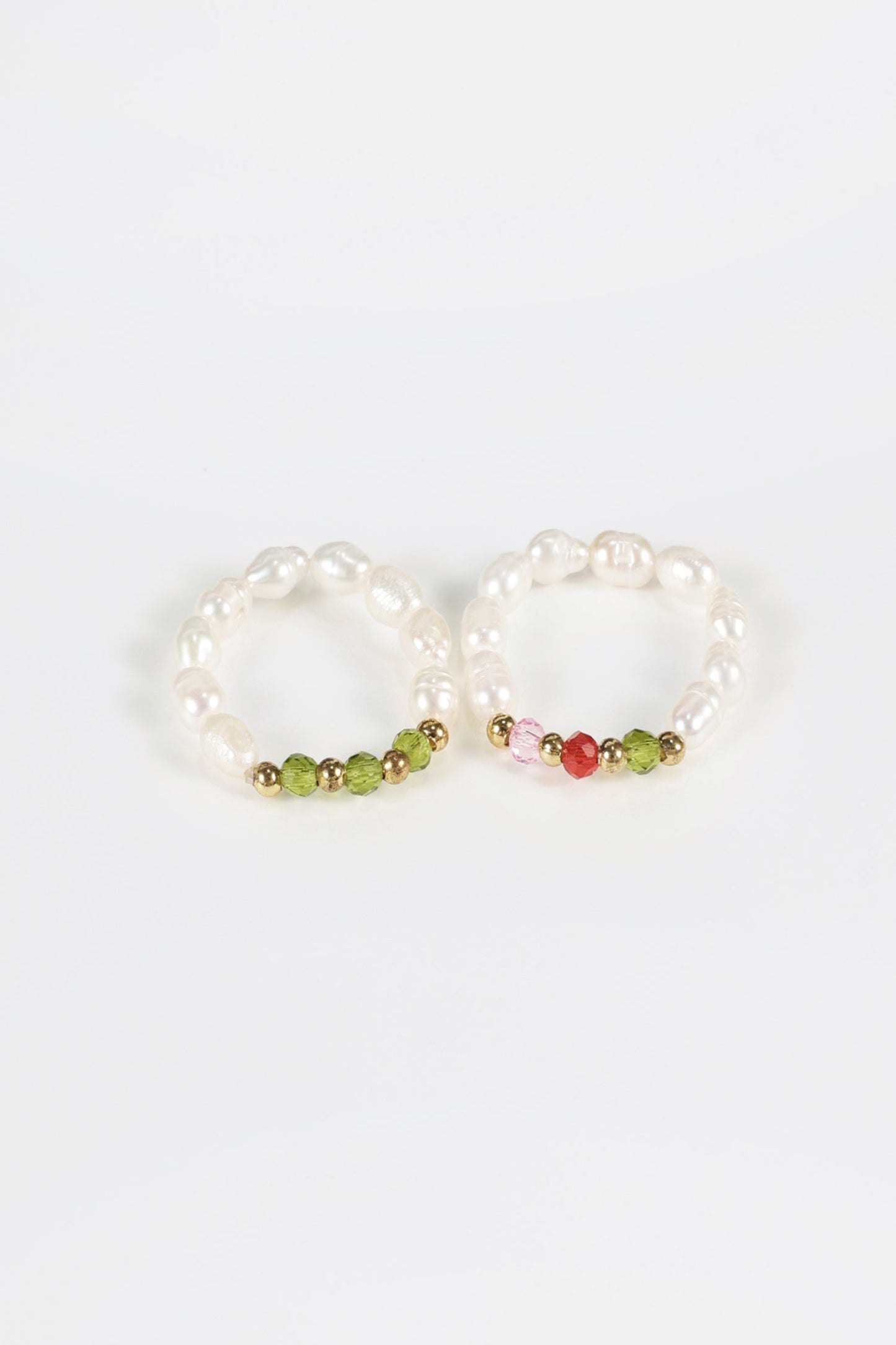Faux Pearl Beaded Rings