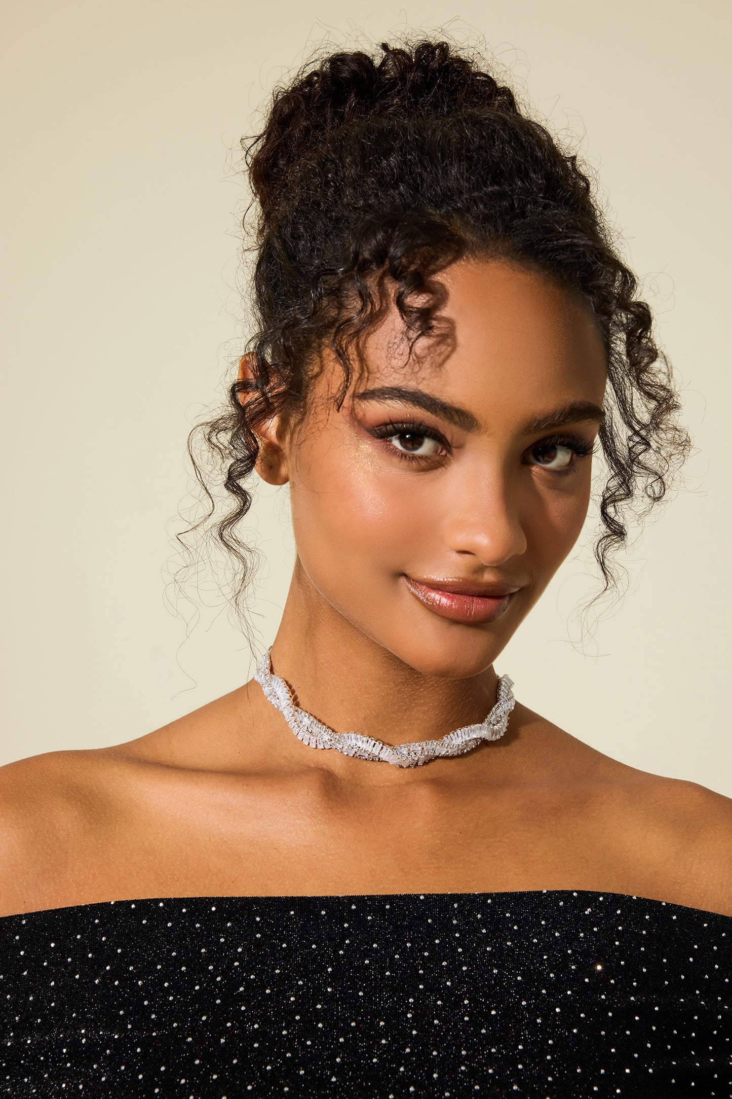 Rhinestone Wrap Necklace
