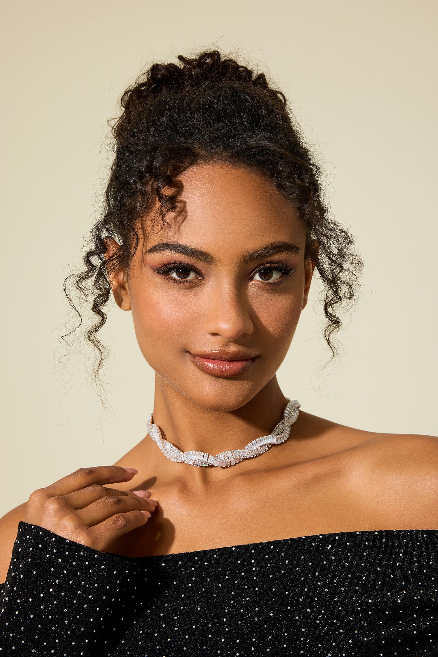 Rhinestone Wrap Necklace