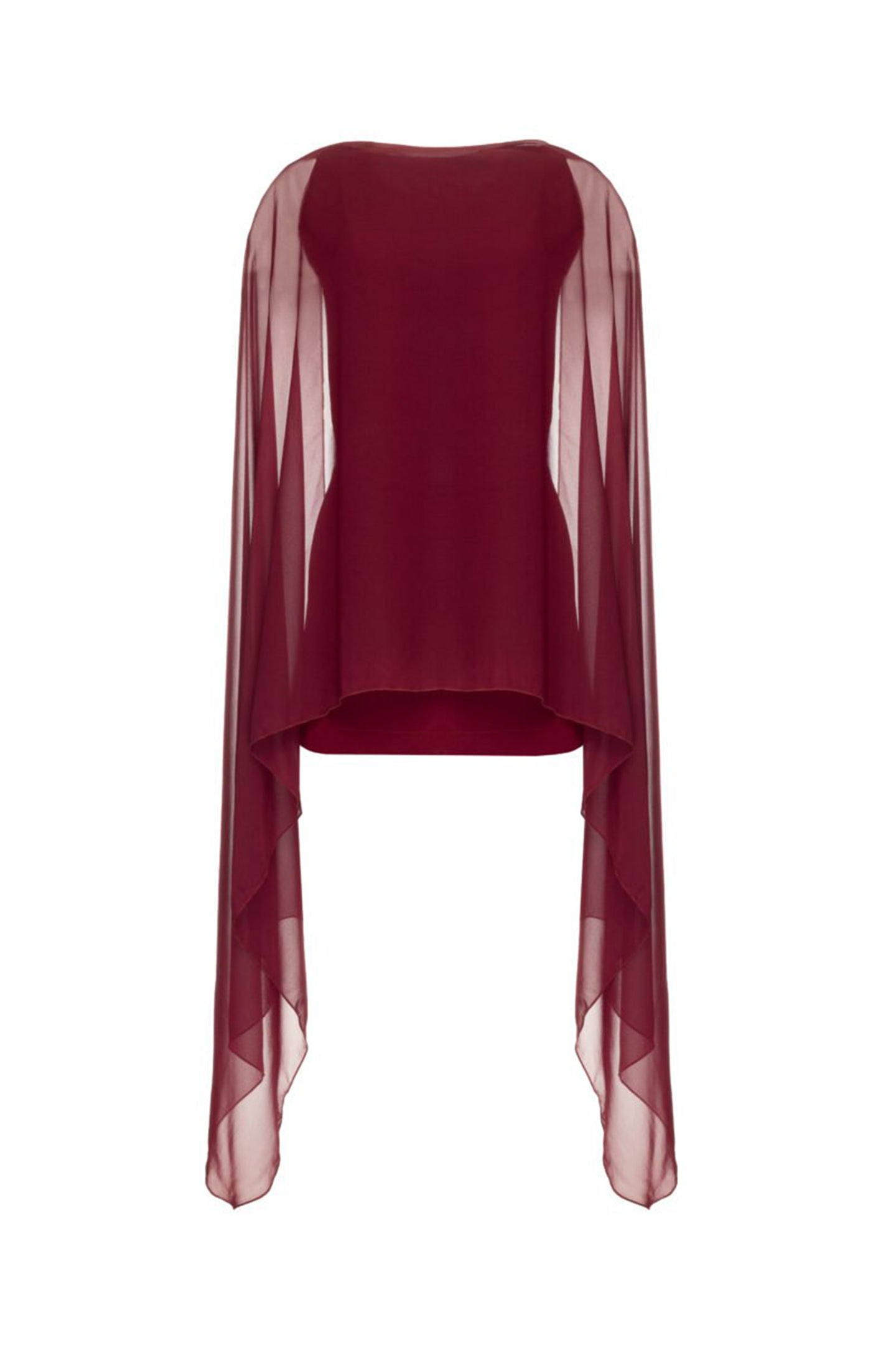 Bonnie Cape Overlay Backless Jumpsuit