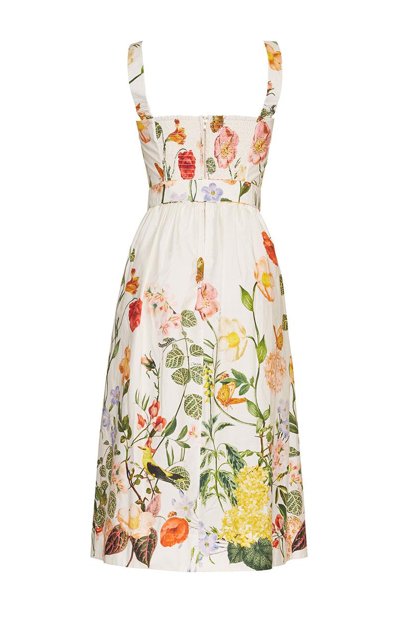 Floral Slip Midi Dress With Belt