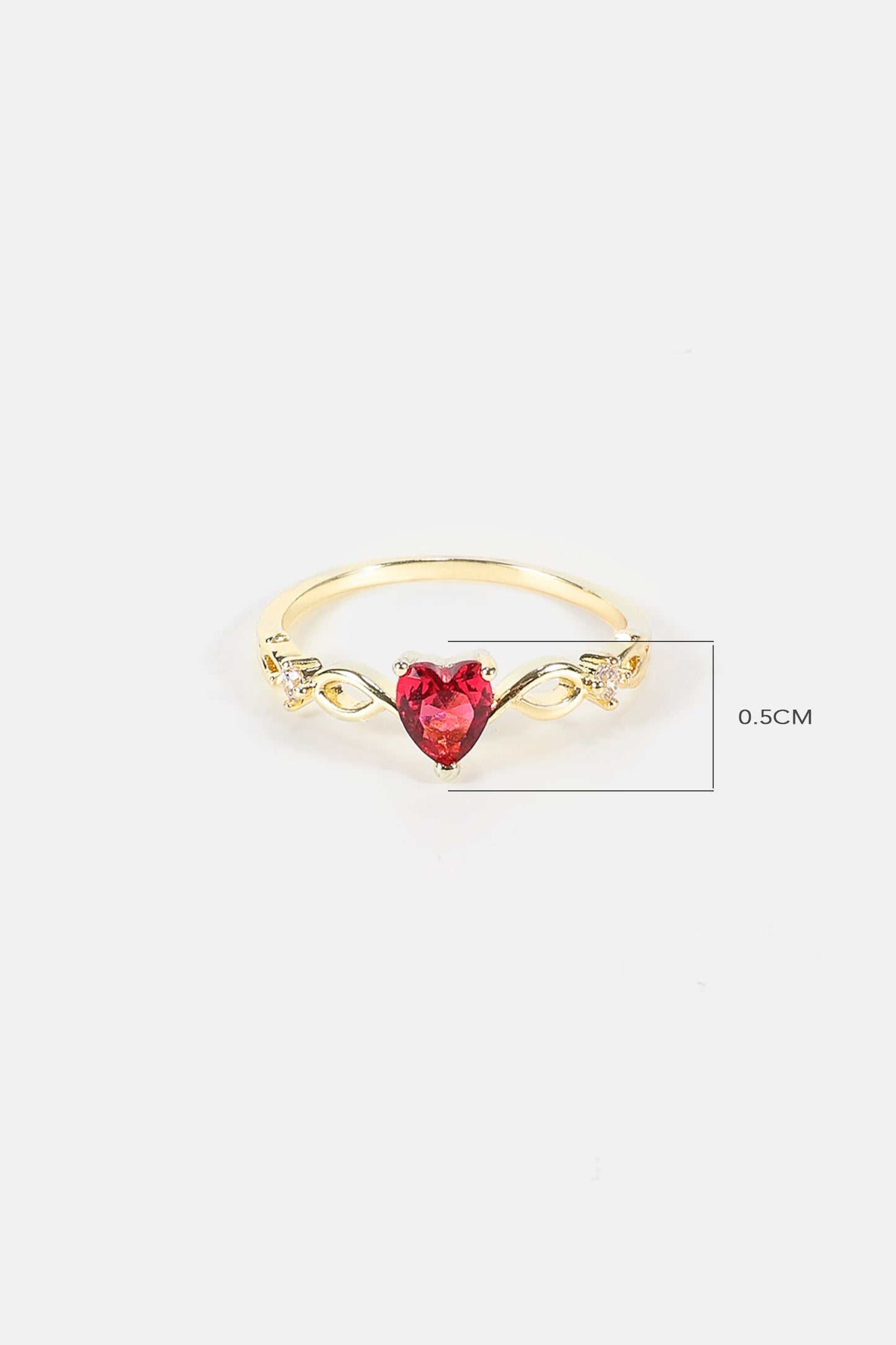 Heart Rhinestone Ring
