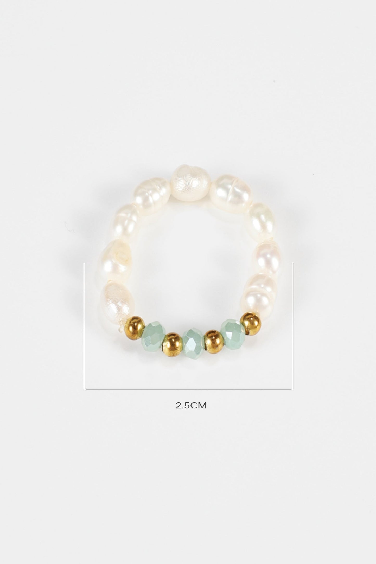Faux Pearl Beaded Rings
