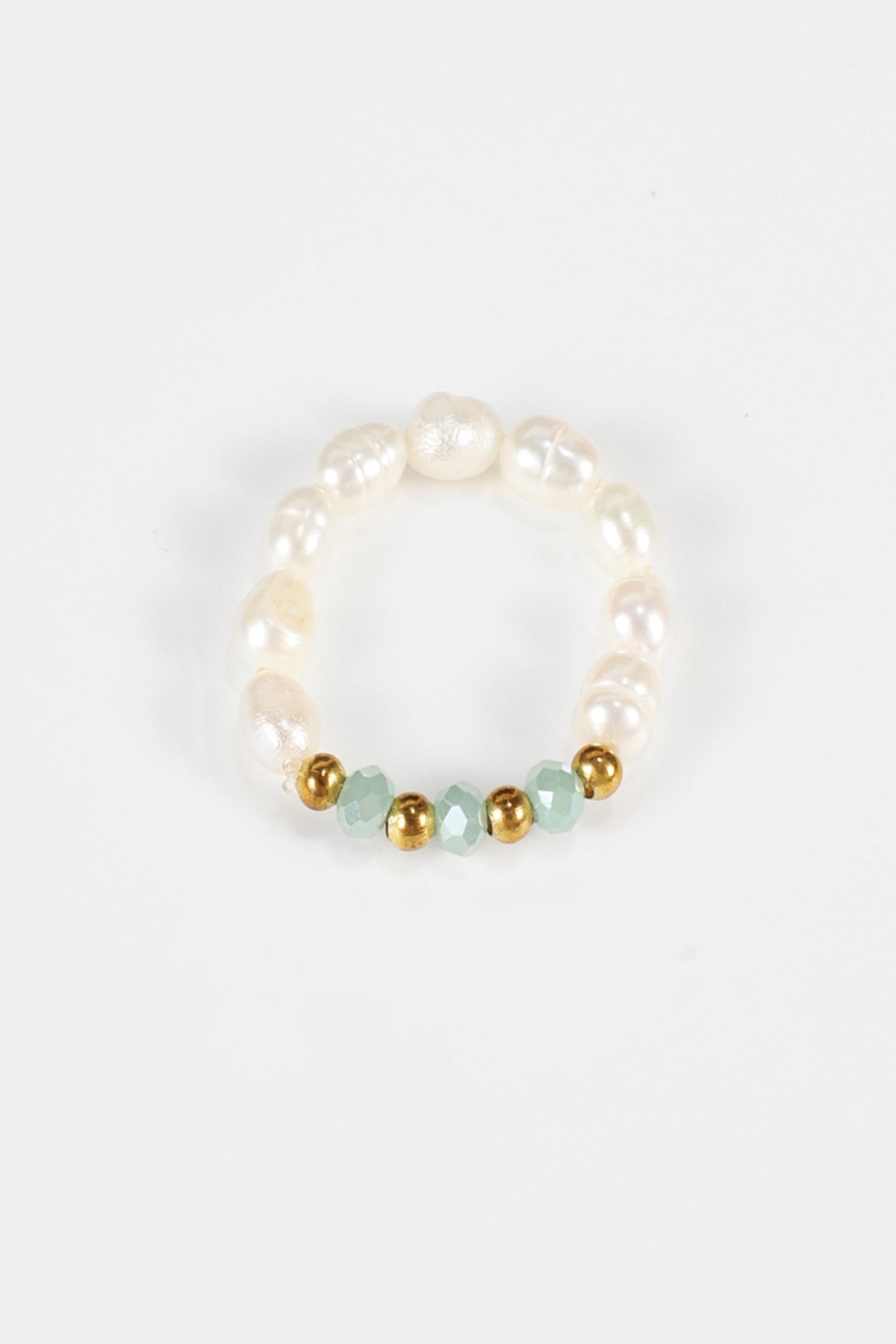 Faux Pearl Beaded Rings