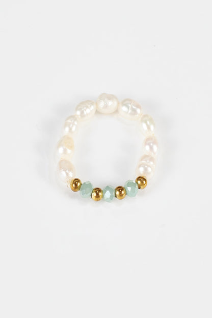 Faux Pearl Beaded Rings