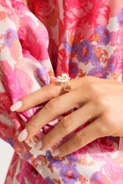 Floral Shape Metal Ring
