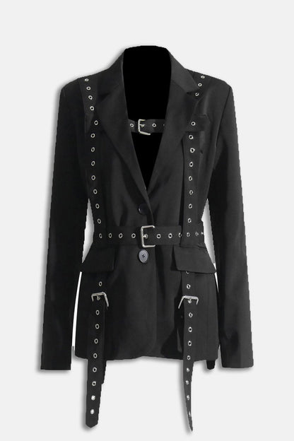 Blake Belt Embellished Blazer
