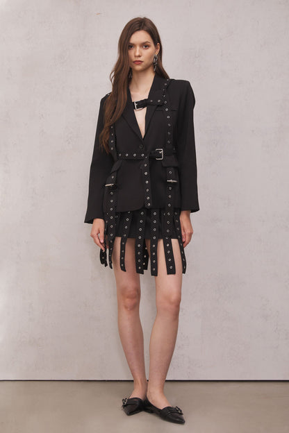 Blake Belt Embellished Blazer