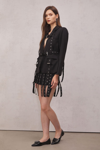 Blake Belt Embellished Blazer