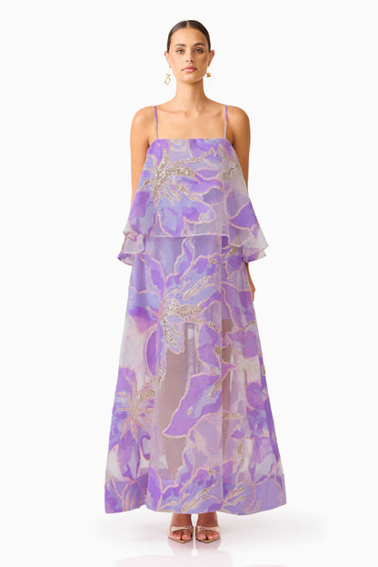 Jacquard Luxury Slip Midi Dress