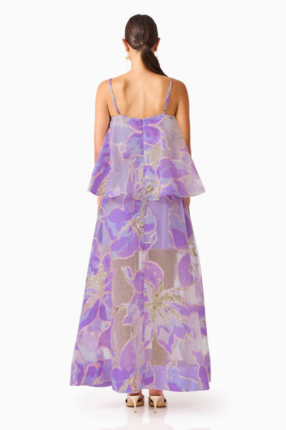 Jacquard Luxury Slip Midi Dress