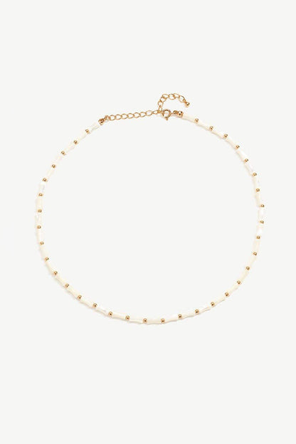 Natural Pearl Bamboo Necklace